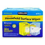 KIRKLAND SIGNATURE Household Surface Wipes Extra Large - Case of 4 Pack, 304 Wet Wipes