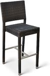 BrackenStyle Rattan Garden Bar Stool 110cm High For Outdoor and Indoor Use - Rattan Barstool