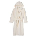 Barefoot Dreams CozyChic Ribbed Hooded Robe, Ivory, 2
