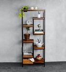 Wood And Metal Bookshelf