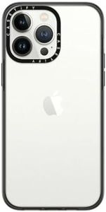 CASETiFY Compact iPhone 14 Pro Max Case [Lightweight / 4 ft. 2X Military Grade Drop Protection/Slim] - Clear Black