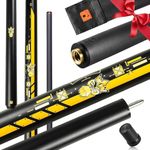 Little Monster Carbon Fiber Break Jump Cue - 3 Pieces Break Pool Cue Jump Cue Stick Shaft, Low Deflection Billiard Pool Cue 12.9mm Tip with Soft Bag