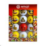 Official Emoji Novelty Fun Golf Balls (Pack of 12), Red