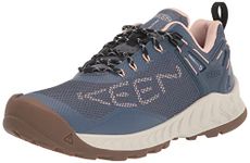 KEEN Women's NXIS EVO Waterproof Hiking Shoe, Vintage Indigo/Peachy, 5.5 UK