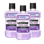 Listerine® Total care Mild Taste, 6 in 1 Benefits, 250ml Combo Pack of 3 (Buy 2 Get 1 Free)