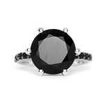 HIFLYER JEWELS Stunning Black Spinel Ring 925 Solid Sterling Silver Exotic Ring Gift For Girl Friend Everyday Wear Ring Delicate Ring Natural Stone HFR0051 (14)