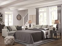 Signature Design by Ashley - Velletri Queen Sofa Sleeper, Pewter, Smoke (7960439)