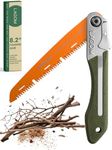 LAGOM Folding Saw 8.2 Inch | Hand Saw for Wood Camping | Camping Saw | Pruning Saw Designed for Single-Hand Use | Survival Saw | Japan Quality SK-5 Steel