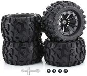 RC Station 12mm Hex RC Wheels and Tires 1/10 Scale 2.8 RC Truck Tires Wheels for Traxxas Rustler Stampede Hoss 2wd 4x4 vxl Tires Wheels Arrma Tires Wheels Redcat Volcano Tires Preglued