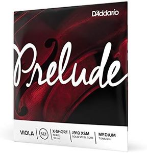D'Addario Prelude Viola String Set, Extra Short Scale, Medium Tension