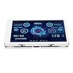 ASHATA 3.5in Computer Temp Monitor,PC Temperature Displayfor Computer Case Secondary Screen Data Monitor, IPS USB Full View Display Small Screen (White)