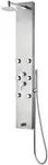 PULSE ShowerSpas 1042-SSB Monterey ShowerSpa Panel with 8" Rain Showerhead, 6 Body Spray Jets, Hand Shower and Tub Spout, Brushed Stainless Steel with Brushed Nickel Fixtures