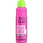 Bed Head by TIGI Headrush Shine Spray, Lightweight Finishing Spray for Smooth, Glossy, Hair Styling with Shine Enhancing & Conditioning Formula, 200ml