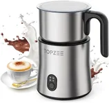 TOPZEE Milk Frother for Coffee, 4-in-1 16.9oz Electric Milk Steamer, Hot and Cold Foam Maker and Milk Warmer for Lattes, Cappuccinos, Macchiato