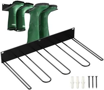 Xeihuul Metal Shoe Rack - Wall Mounted Boot Rack Made of Metal, Strong Boot Holder for Hiking Boots, Cupboard, Entrance Area