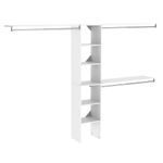 ClosetMaid 1952040 SuiteSymphony 16-Inch Closet Organizer with Shelves and 2-Drawers, Pure White