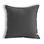 Jeanerlor 26"x26" Decorative Cotton Linen Couch Throw Pillow Case Cool Durable Classy Euro Sham, Comfortable Cushion Cover for Wedding/Party/Gift/Car(65 x 65cm),Dark Grey