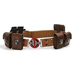 DP Cosplay Belt with Pockets Pouches Bag New Movie Version Wade Leather Waist Belt Halloween Costume Props (Medium)