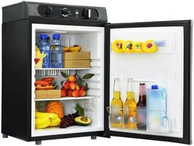 Smad Wohnmobil Kühlschrank 60L, Camping Kühlschrank AC/DC/Gas, Gas Kühlschrank, 28 mbar Tragbarer Kühlschrank für Wohnwagen, Wohnmobil, LKW, Van, Garage, Cottage, Camping, Reisen