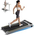 YPOO Walking Pad Treadmill with Incline, 2.5 HP Under Desk Treadmill for Home and Office, 300 Lbs Portable Treadmill with APP, Treadmill for Home with with Remote Control, LED Display