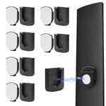 6pcs Magnetic Remote Control Holders, Adhesive Remote Control Holder Wall Mount Innovative Slot Design Remote Control Organizer for Wall Home Office Remote Control Storage