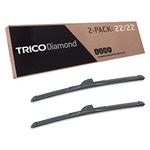 TRICO Diamond Wiper Blade 22 inch Fits Select Ford, Chevrolet, GMC, Ram, Dodge, Chrysler, Cadillac, Buick, Model Years (25-2222)