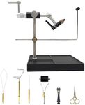 Fly Tying Set Vise and Pedestal 360° Rotation Fly Making Tool, Fishing Fly Tieing Tools, Lure Making Accessories