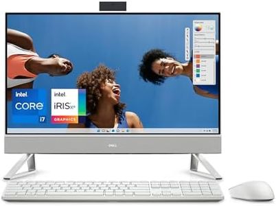 Dell Inspiron 5420 All In One Desktop - 23.8-inch FHD (1920 x 1080) Display, Intel Core i7-1355U Processor, 16GB DDR4 RAM, 512GB SSD, Intel Iris Xe Graphics, Windows 11 Home - White