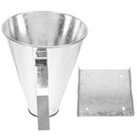 Happyyami Poultry Processing Killing Restraining Cone: Stainless Steel Kill Cone Livestock Bleeding Funnel Chicken Unhairing Funnel for Slaughter Factory Farm