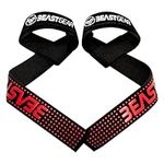 Beast Gear Weight Lifting Straps - Professional, Padded Gym Wrist Straps w/Advanced Gel Grips