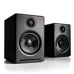 Audioengine A2+ Wireless Bluetooth PC Speakers - 60W Bluetooth Speaker System for Home, Studio, Gaming with aptX Bluetooth (Black, Pair)