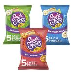 Snack a Jacks Rice Cake Multipack Bundle | Salt & Vinegar | Sweet Chilli | Sour Cream & Chive (Case of 30 Packs)