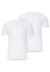 Jockey® Modern Classic V-Neck Shirt 2-Pack, White, L