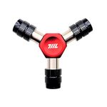 711L EDC Y Driver I Three Way 1/4" Hex Bit Driver I Y Type Hex Socket Wrench I Compact Motorcycle Bicycle Bike Tool (RED)