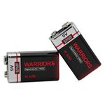 Warriors 2X High Capacity 9V 9 Volt Alkaline Super Long Lasting Battery Batteries Smoke Alarm Detectors Remote Control Car