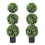Lvydec 2 Pack Artificial Boxwood To
