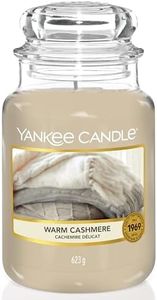Yankee Candle Candela Profumata In Giara Grande, Caldo Cashmere, Beige, ‎9.9 x 9.9 x 16.8 cm, 1.11 Kg