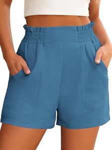ANRABESS Shorts for Women Summer Casual Elastic High Waisted Wide Leg Cute Dressy 2026 Vacation Beach Clothes X-Large