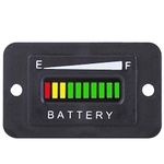 battery gauge for yamaha cart 48v + Battery Indicator 36V, 36 Volt LED Meter Gauge Cart (BI003-48V)