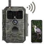 GardePro E6 Wildlife Camera, WiFi, 64MP 1296p H.264 Video, 110° View Angle, Trail Camera with Night Vision Motion Activated, Garden Camera Trap