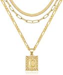 KissYan Gold Layered Necklace Set f