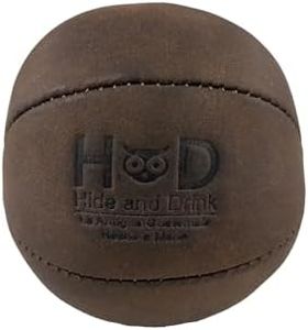 Hide & Drink, Leather Stress Ball/Hand Therapy/Squeeze/Exercise Ball/Physiotherapy/Anxiety/Strengthening, Handmade Includes 101 Year Warranty :: Bourbon Brown