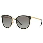 Michael Kors Women's Adrianna I 110011 54 Sunglasses, Black/Gold/Greygradient