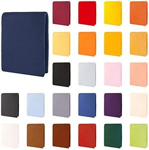 CelinaTex Aqua Waterbed Box Spring Fitted Sheet 90 x 200-100 x 220 cm Dark Blue Cotton Bed Sheet Elastane