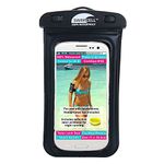 Waterproof Phone Holder Armband Case For Swimming Running Walking WITH HEADPHONE JACK. Fits STANDARD Size phones up to 15cm- iPhone, Samsung Galaxy S. Android. Adjustable Armband and Neck Lanyard.