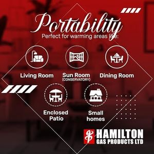 Hamilton Gas Cabinet Heater 3kW – Portable Indoor Heating