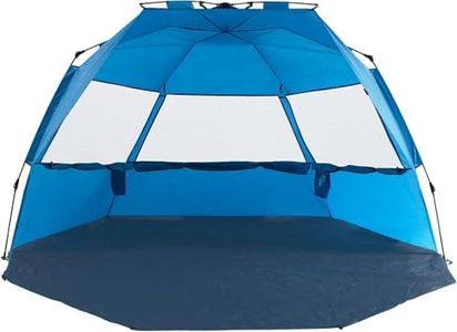 Alvantor Extra Large Beach Tent Super Bluecoast Beach Umbrella Outdoor Sun Shelter Cabana Automatic Pop Up UPF 50+ Sun Shade Portable Camping Fishing Hiking Canopy Easy Setup Windproof Patent Pending