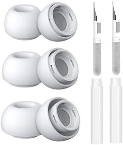 Embouts Auriculaires Rechange Compatible avec Airpods Pro/Pro 2e génération avec 2 stylos Nettoyage,Embouts Auriculaires Silicone (S/M/L-3 Paires)