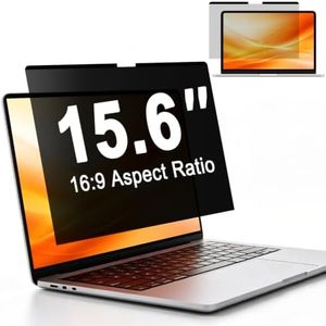 BSPROTE Removable Magnetic Laptop Privacy Screen 15.6 Inch 16:9