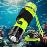 BlueFire Rechargeable Diving Flashlight, 1500 Lumen Scuba Diving Light, 3 Modes Underwater IPX8 Waterproof LED Flashlight,Night Dive Torch Submersible Light for Outdoor Under Water Sports